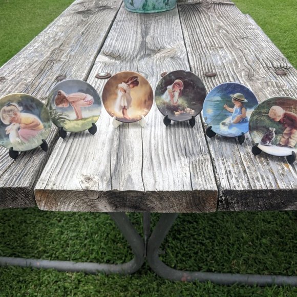 MINIATURE Collectible Plates Donald Zolan Bundle Set of 6 - Picture 1 of 16